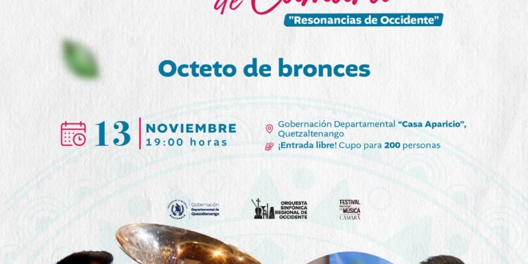 “Resonancias de Occidente”: Festival Nacional Música de Cámara, octeto de bronces