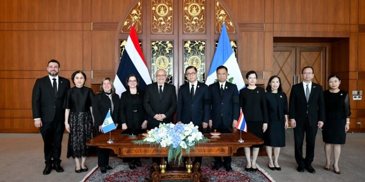 Ministro de Relaciones Exteriores de Guatemala lleva a cabo visita oficial a Tailandia