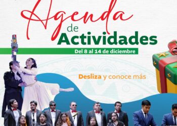 Agenda de actividades del 8 al 14 de diciembre de 2025