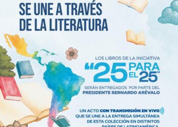 Presidente Bernardo Arévalo y ministra Liwy Grazioso encabezan histórica entrega de la colección “25 para el 25” en Xela