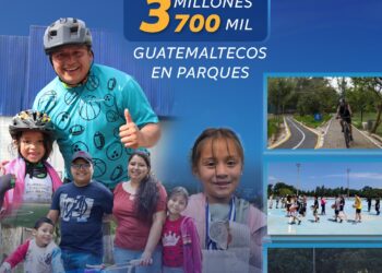 Más de 3 millones 700 mil guatemaltecos en parques