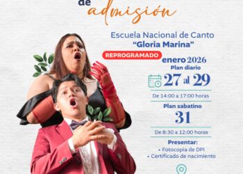 Audiciones de admisión «Escuela de Canto «Gloria Marina»