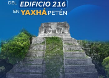 Conservación del edificio 216 en Yaxhá Petén