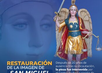 Restauración de la imagen de San Miguel Arcángel