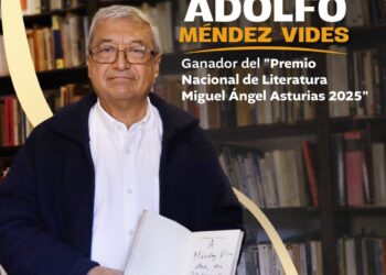 Adolfo Méndez Vides, ganador del «Premio Nacional de Literatura Miguel Ángel Asturias 2025»
