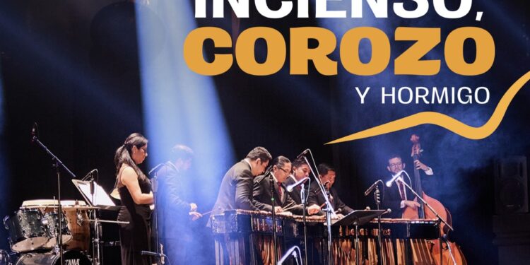 Marimba de Concierto de Bellas Artes, entre incienso, corozo y hormigo