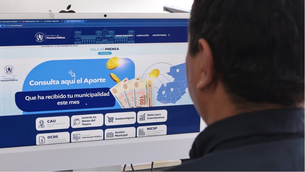 Vista del nuevo portal de Finanzas.