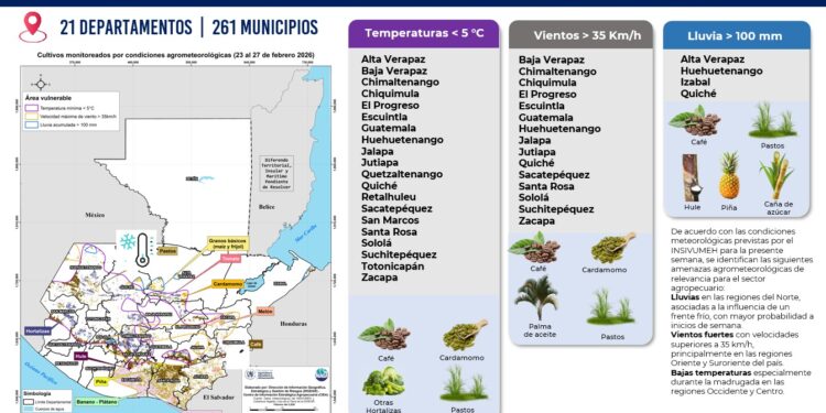 Semana de alta variabilidad climática pone en riesgo a dos departamentos