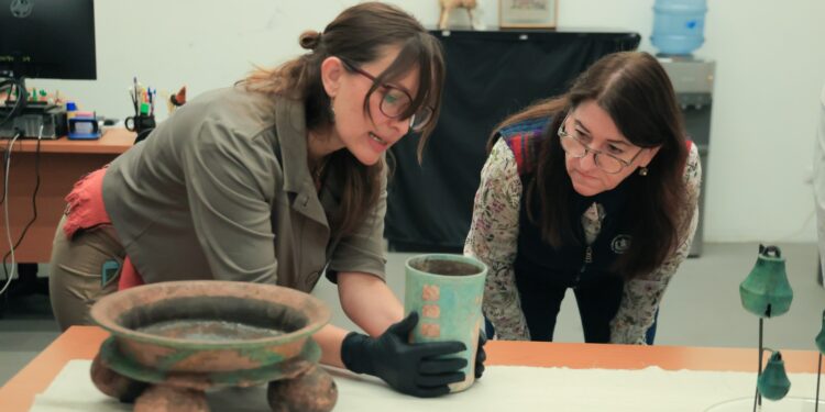 Ministra Grazioso verifica avances de evaluación y diagnóstico de bienes culturales en el MUNAE