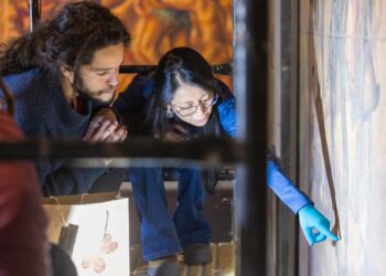 Especialistas evalúan murales del Palacio Nacional para fortalecer su conservación
