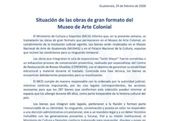 Situación de las obras de gran formato del Museo de Arte Colonial