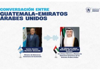 Cancilleres de Guatemala y Emiratos Árabes Unidos conversan sobre la situación en el Medio Oriente