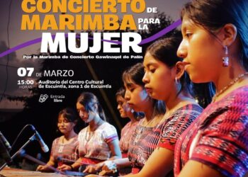 La marimba celebra la fuerza femenina en el Centro Cultural de Escuintla