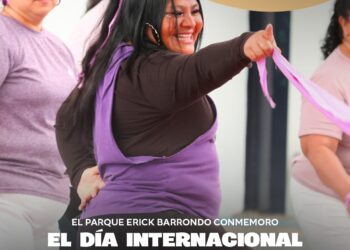 Cientos de mujeres participan en jornada de bienestar y recreación en el Parque Erick Barrondo