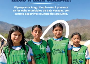 Juego Limpio y aliados inauguran Centros Deportivos Municipales en Baja Verapaz