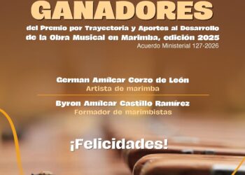 Ganadores del Premio por Trayectoria y Aportes al Desarrollo de la Obra Musical en Marimba, edición 2025