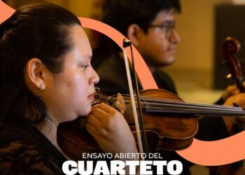 Cuarteto Primavera realiza ensayo abierto en el Palacio Nacional de la Cultura