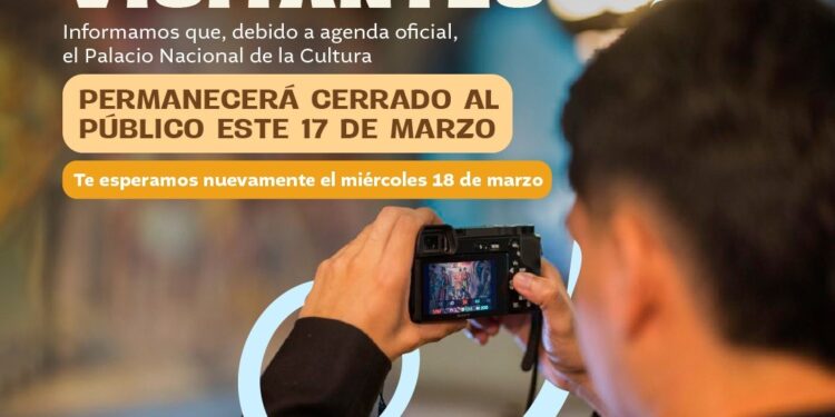 Atención visitantes: cierre temporal el 17 de marzo
