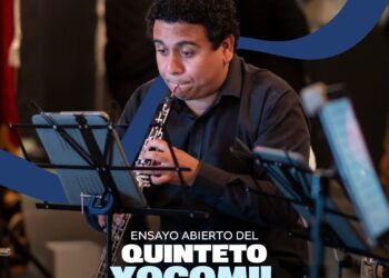 Ensayo abierto del Quinteto Xocomil cautiva a visitantes en el Palacio Nacional de la Cultura