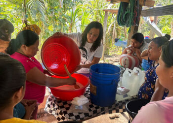 Mujeres aprenden a elaborar jabón libre de químicos
