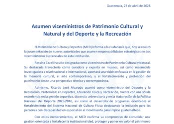 Asumen viceministros de Patrimonio Cultural y Natural y del Deporte y la Recreación