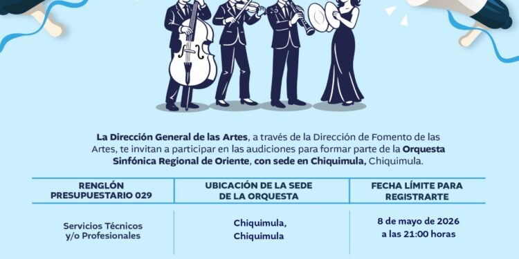 ¡Convocatoria a audiciones!