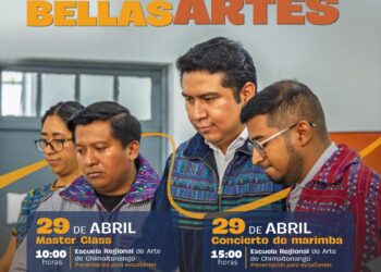 La Marimba de Concierto de Bellas Artes llega a la Escuela Regional de Arte de Chimaltenango