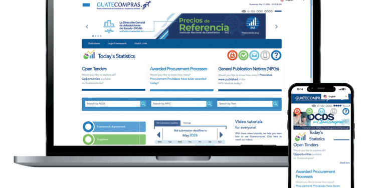 El portal Guatecompras ahora puede ser consultado en idioma inglés