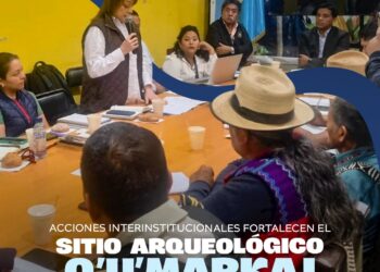 Acciones interinstitucionales fortalecen el sitio arqueológico de Q’u’markaj