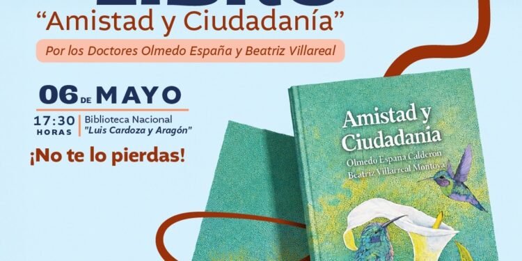 Presentación del libro “Amistad y Ciudadanía”, el Dr. Olmedo España Calderón y Beatriz Villareal