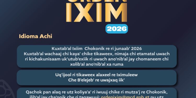 Participa en la convocatoria de la Orden IXIM 2026