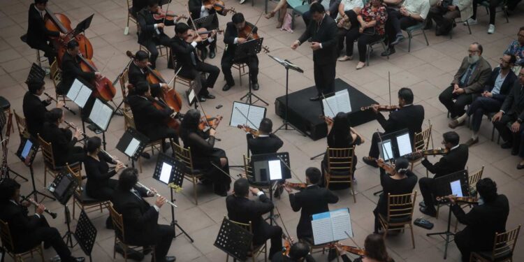 Orquesta Sinfónica Regional de Occidente presentó la “Sinfonía del Nuevo Mundo” en el Palacio Nacional