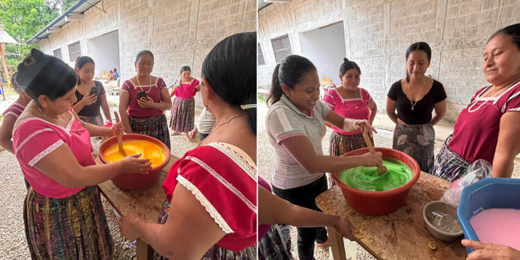 Mujeres de San Luis elaboran de productos de limpieza