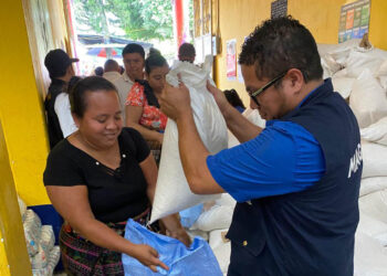 Alimentos llegan a familias vulnerables de San Miguel Panán