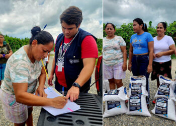 Agricultores reciben insumos para fortalecer producción de alimentos en sus hogares