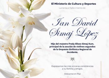 Lamentamos profundamente el sensible fallecimiento de Ian David Simaj López