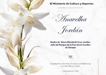 Lamentamos profundamente el sensible fallecimiento de Anavelha Jordán