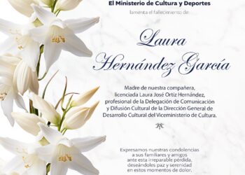 Condolencias por el sensible fallecimiento de Laura Hernández García