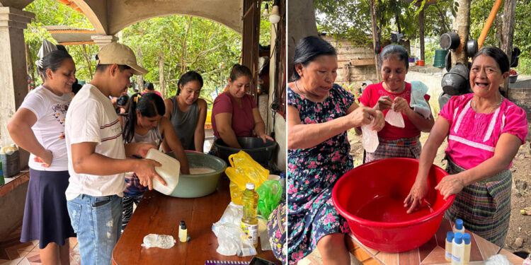 Mujeres de San Luis aprenden a elaborar champú con ingredientes naturales