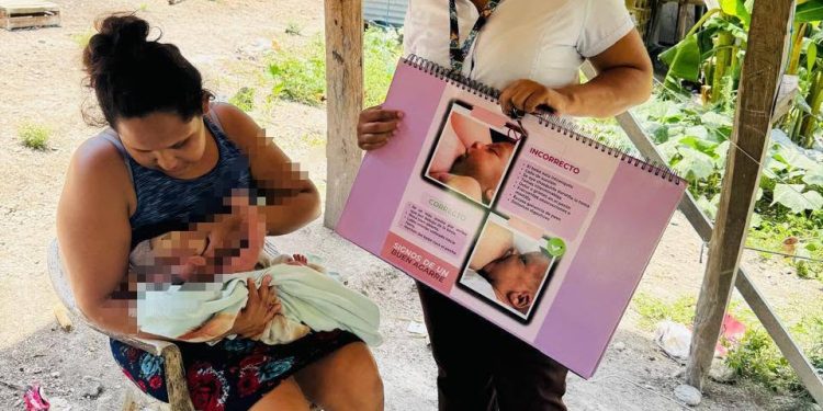 Visitas domiciliarias acercan atención materna y nutricional a familias de La Pólvora, Melchor de Mencos
