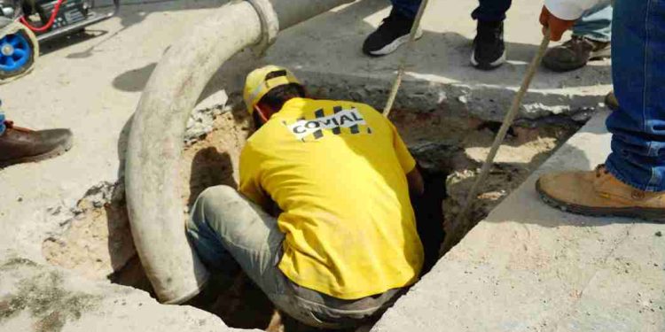 Finaliza con éxito la reparación de tubería transversal en el kilómetro 11.2 de la Ruta CA-9 Norte