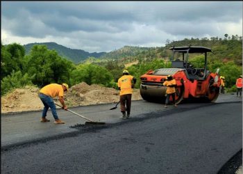 Avanza el Libramiento de Jalapa con la primera capa de asfalto