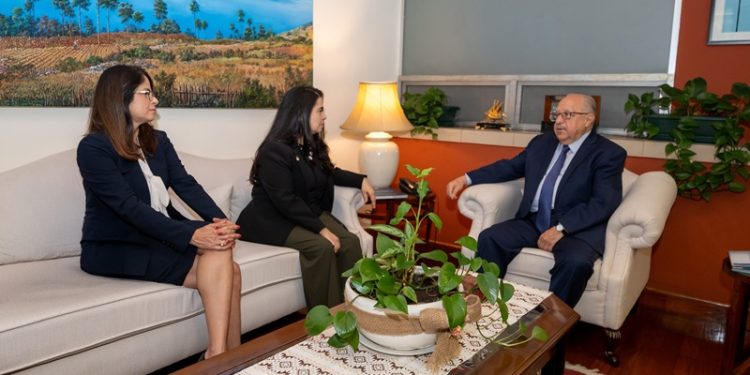 Canciller Martínez Alvarado sostiene reunión bilateral con la Corte IDH