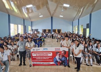Comunidad educativa de El Estor, Izabal, se suma a la prevención del sarampión mediante acciones informativas