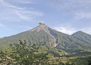 Disminuye la actividad del Volcán de Fuego