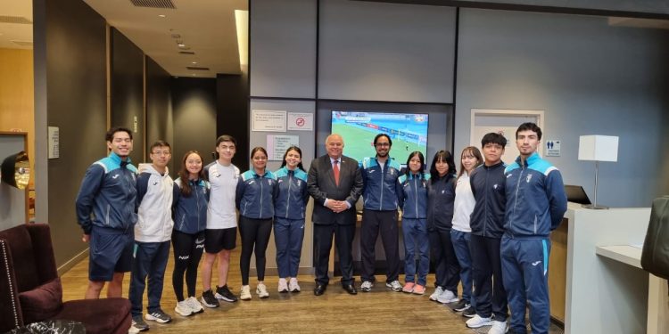 Embajador de Guatemala en Perú acompaña a delegación de taekwondo previo a eventos internacionales en Lima