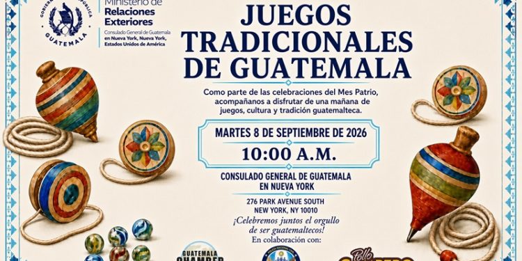 Consulado General en Nueva York invita a celebrar el mes patrio con juegos tradicionales de Guatemala