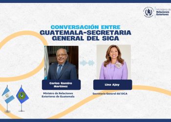 Canciller de Guatemala sostiene llamada telefónica con la secretaria general del SICA