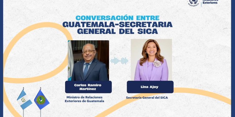 Canciller de Guatemala sostiene llamada telefónica con la secretaria general del SICA
