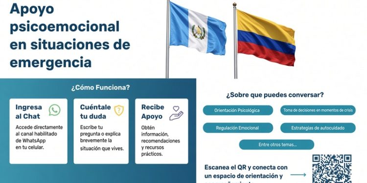 Guatemaltecos en Colombia pueden acceder a orientación psicológica tras terremoto